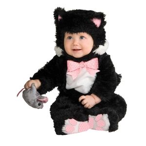 Inky Black Kitty Halloween Costume 6-12 months